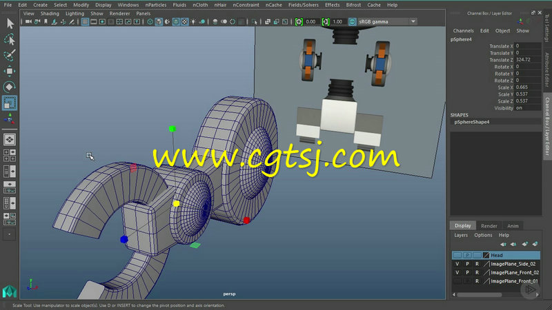 Maya小机器人建模3D打印技术视频教程的图片2