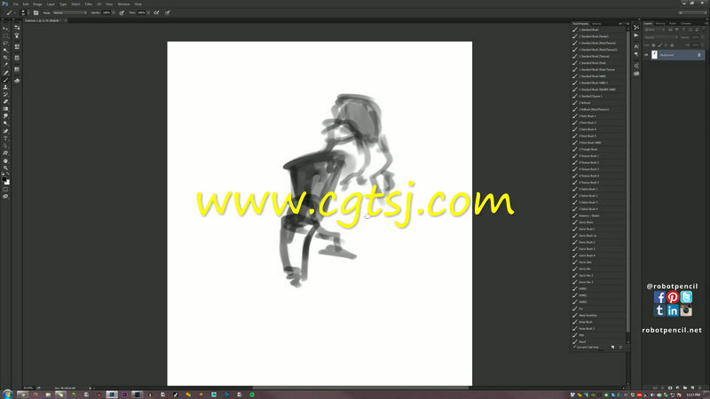 铠甲战士概念草图绘画视频教程的图片1