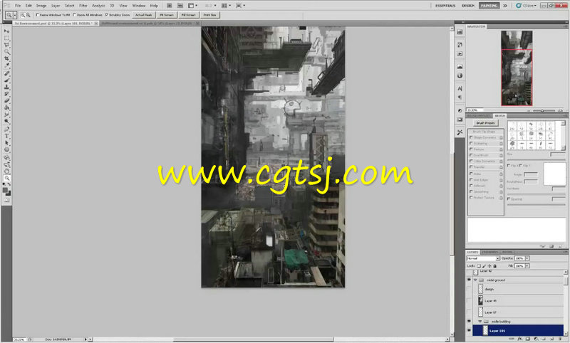 震撼未来科幻城市概念艺术插画大师级训练视频教程的图片2
