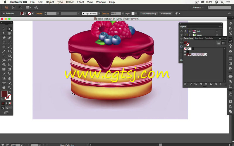 Illustrator蛋糕制作变形网格技术视频教程的图片1