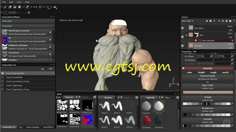Substance Painter与Designer游戏角色纹理材质制作视频教程的图片2