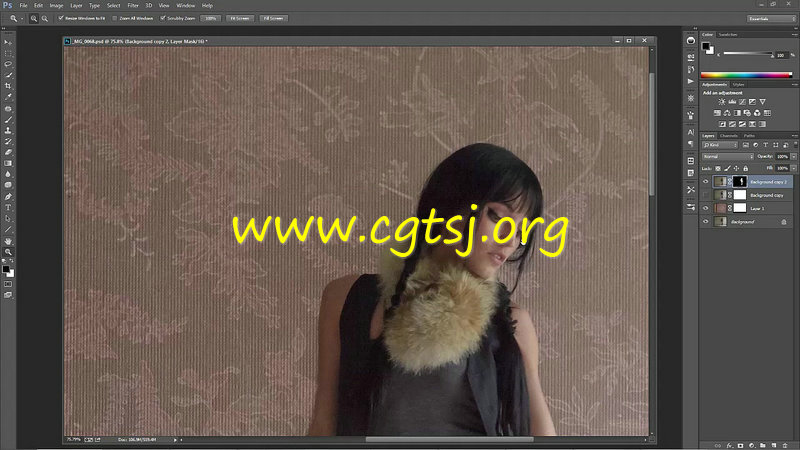 PS人物背景纹理合成技术视频教程+纹理包的图片2