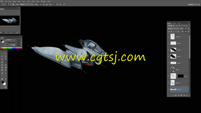 Modo宇宙飞船建模完整实例制作视频教程的图片1