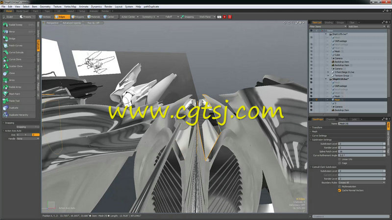 Modo宇宙飞船建模完整实例制作视频教程的图片5