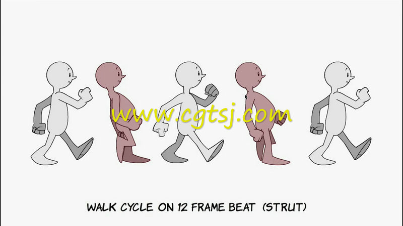 二维动画步行运动周期原理视频教程的图片1
