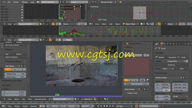 Blender跟踪融合特效技术视频教程第二季的图片2