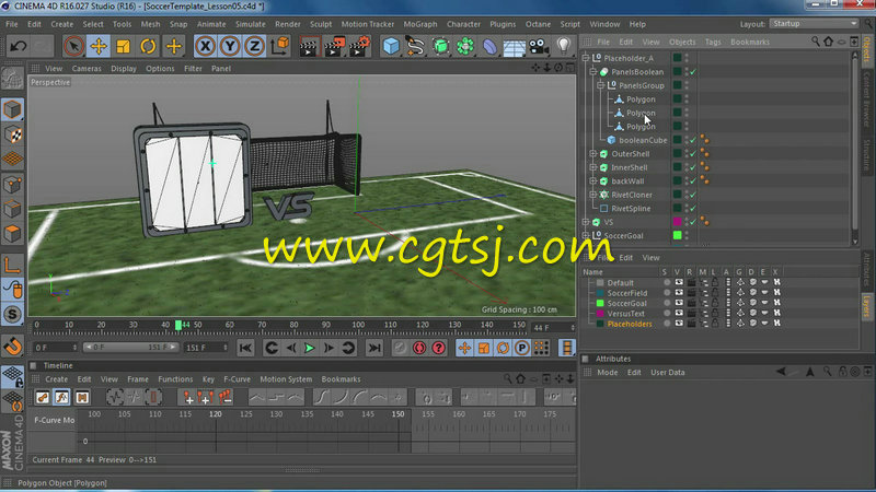 C4D与AE足球体育运动电视包装动画视频教程的图片4