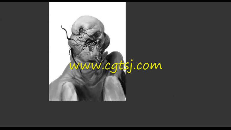 恐怖影视游戏怪物角色概念设计绘画训练视频教程的图片3