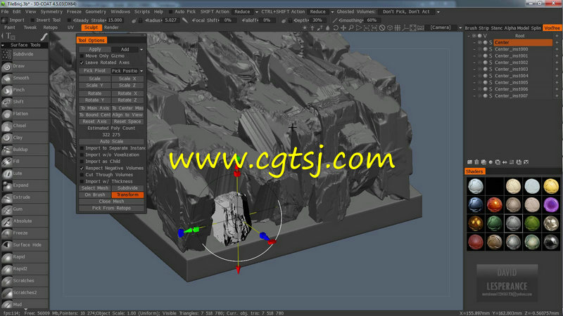 3DCoat雕刻模型核心技术训练视频教程的图片3