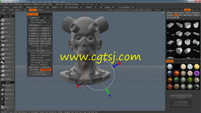 3DCoat雕刻模型核心技术训练视频教程的图片4