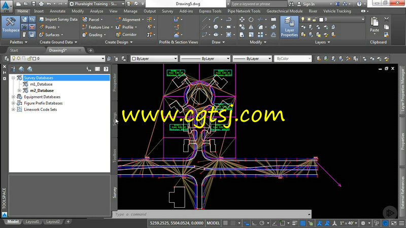 AutoCAD Civil 3D测量技术训练视频教程的图片3