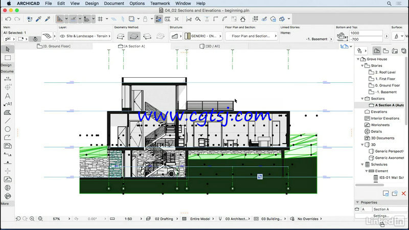 ArchiCAD建筑师基础核心训练视频教程的图片2