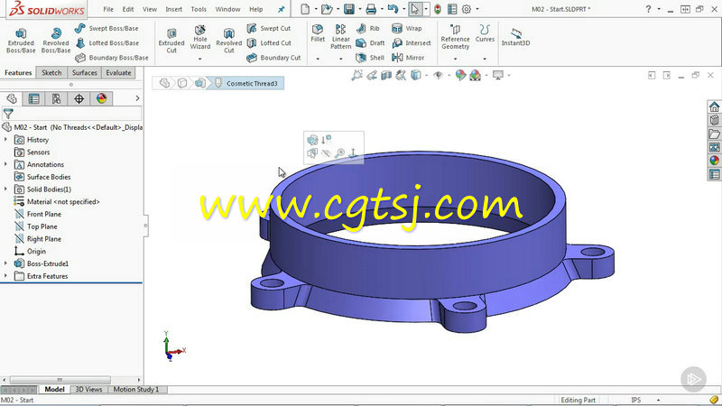 Solidworks线程功能技术训练视频教程的图片1