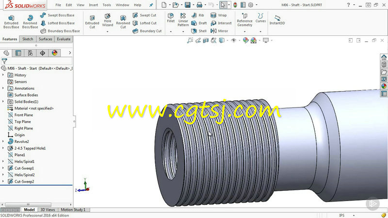 Solidworks线程功能技术训练视频教程的图片3