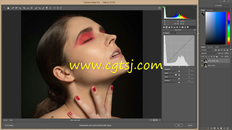 PS高端女性皮肤美容修饰实例训练视频教程的图片2