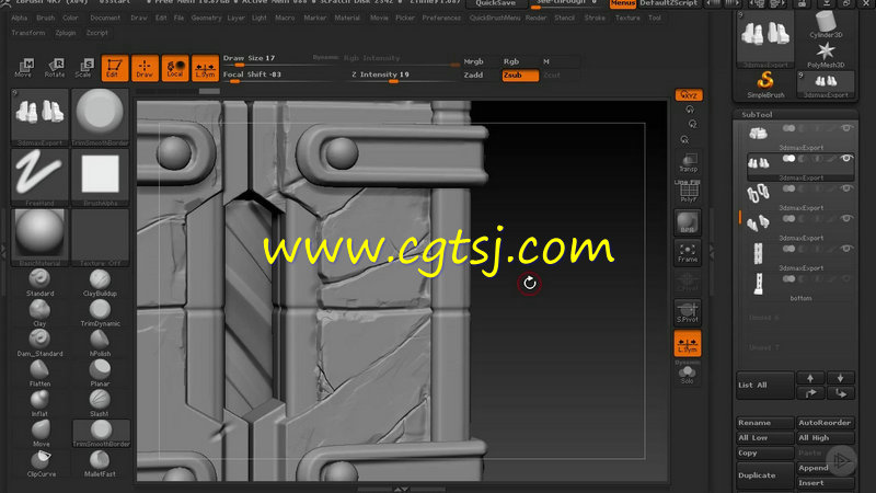 ZBrush模块结构雕刻技巧视频教程的图片1