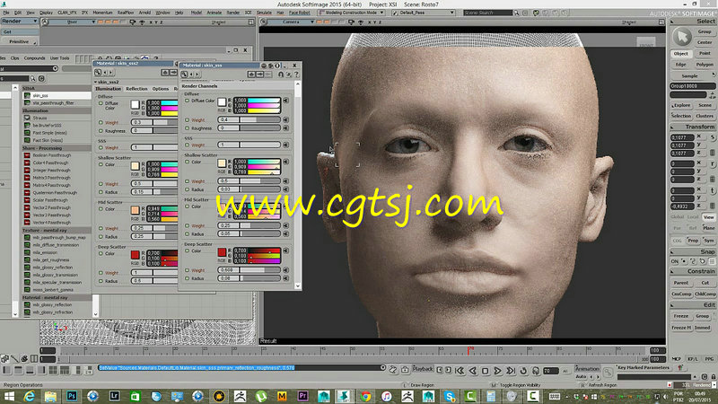 超逼真女性纹理渲染技术视频教程的图片2