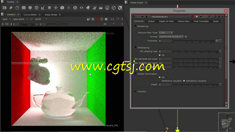 Nuke中V-Ray灯光与渲染技术训练视频教程的图片2