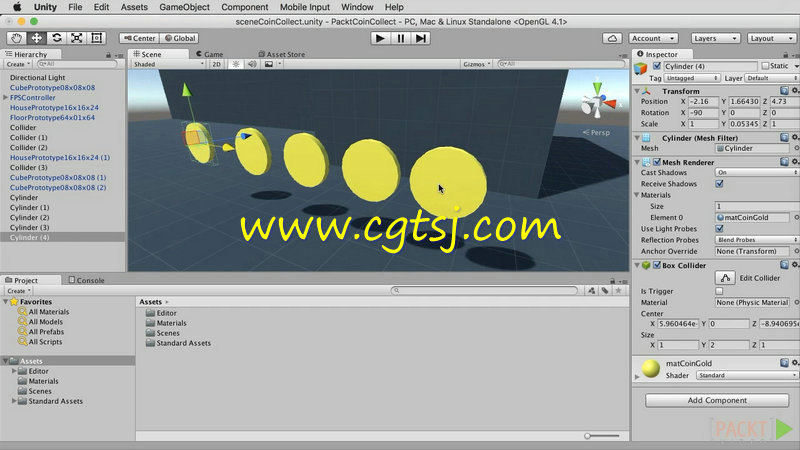 Unity5初学者核心训练视频教程的图片2