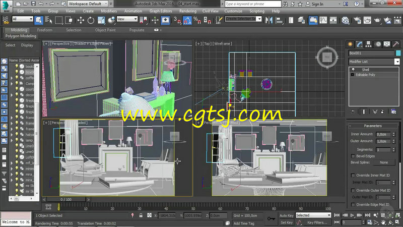3dsmax中mentalray室内渲染技术训练视频教程的图片3