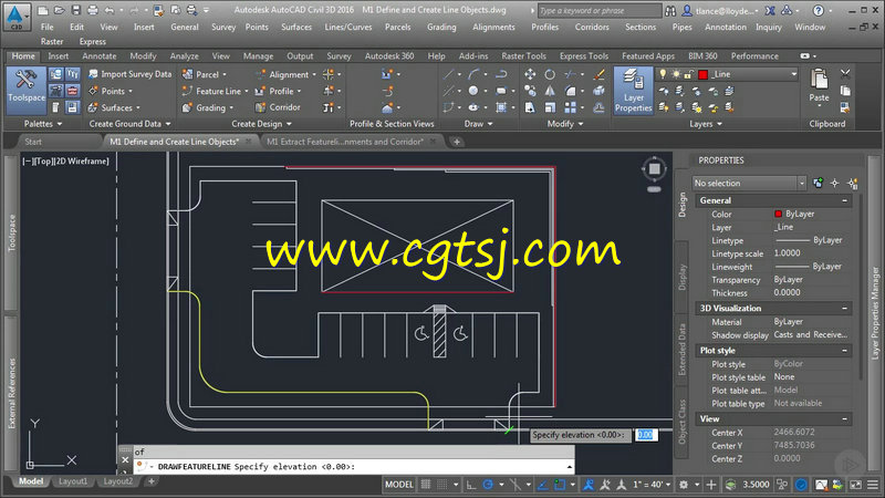 AutoCAD Civil 3D素线分级技术训练视频教程的图片3