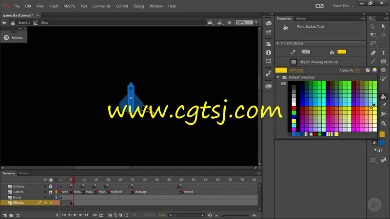 利用Animate CC游戏开发技术训练视频教程的图片2