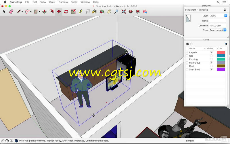 SketchUp房屋结构精巧设计训练视频教程的图片1