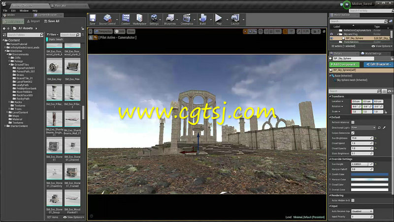 UE4虚幻游戏场景环境视频教程第一季的图片1