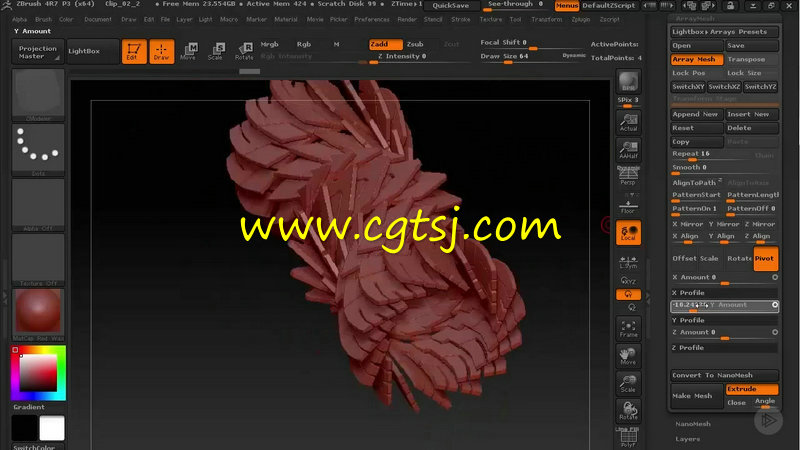 ZBrush建筑复杂网格结构制作视频教程的图片4