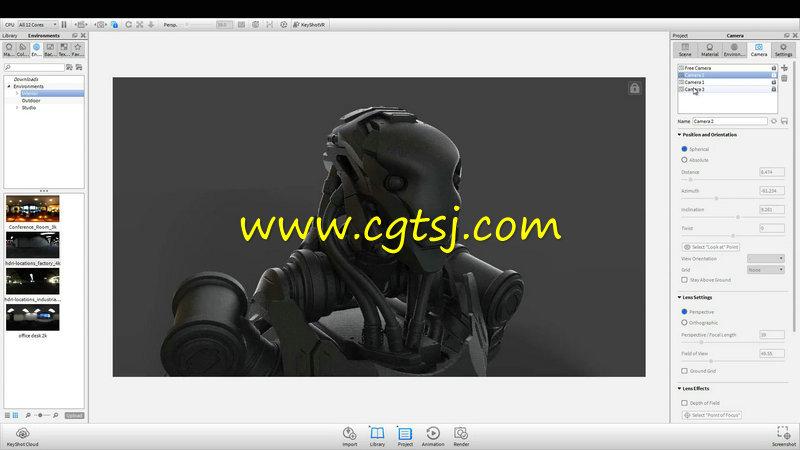 ZBrush影视游戏机器人头部设计实例制作视频教程的图片4