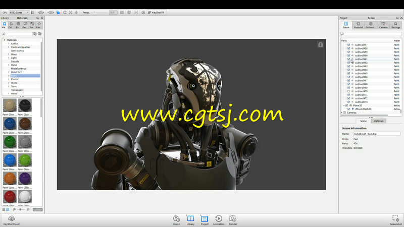 ZBrush影视游戏机器人头部设计实例制作视频教程的图片5