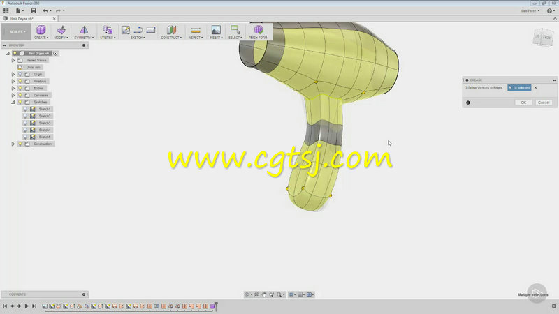 Fusion360复杂表面建模视频教程的图片1