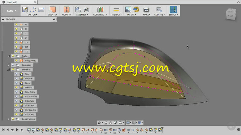 Fusion360实体硬表面混合建模视频教程的图片1