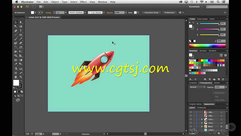 Illustrator CC中渐变网格控制技术视频教程的图片2