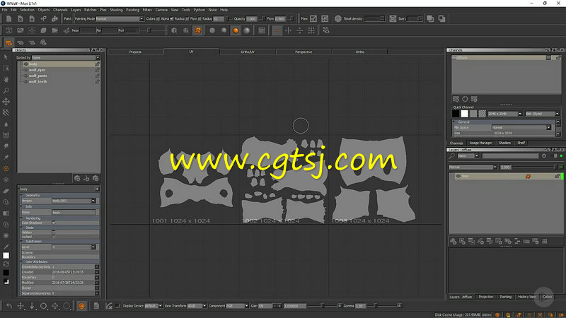 MARI与ZBrush人狼纹理雕刻技术训练视频教程的图片1