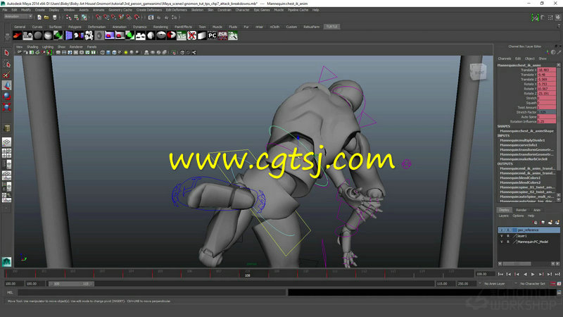 Maya与Unreal游戏角色动画师综合训练视频教程的图片2