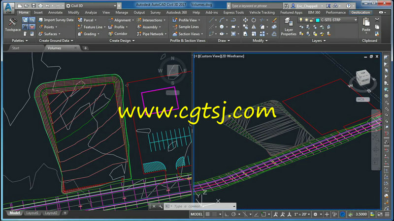 AutoCAD Civil 3D场地项目设计视频教程的图片3