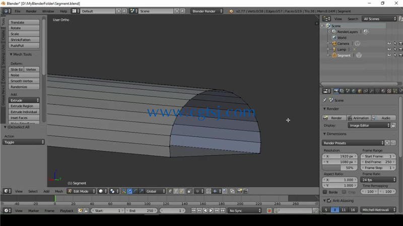 Blender初学者游戏建模训练视频教程的图片1