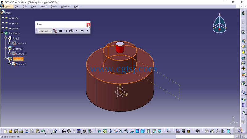 CATIA V5基础部件建模视频教程的图片1