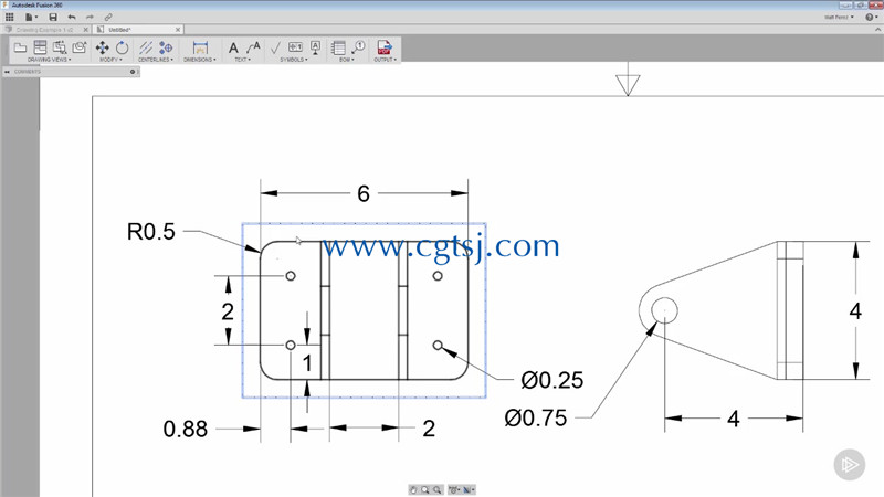 Fusion360图纸绘制设计训练视频教程的图片3