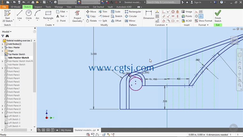 Inventor中Loft工具使用技术视频教程的图片6