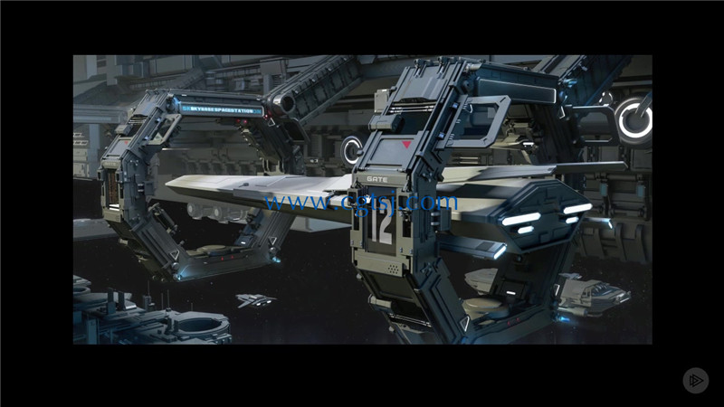 Maya与PS大型科幻飞船场景实例制作视频教程的图片5