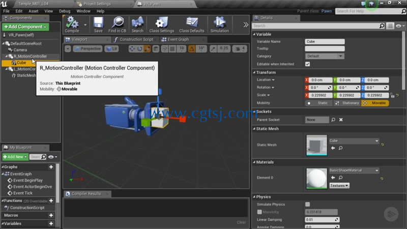 UE4虚幻游戏引擎运动控制器设计视频教程的图片4