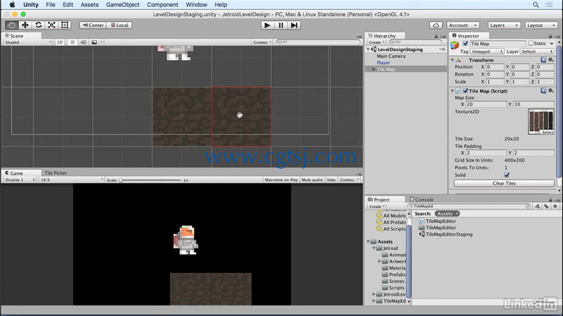 Unity中2D游戏关卡设计基础训练视频教程的图片1