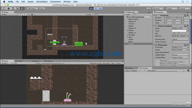 Unity中2D游戏关卡设计基础训练视频教程的图片2