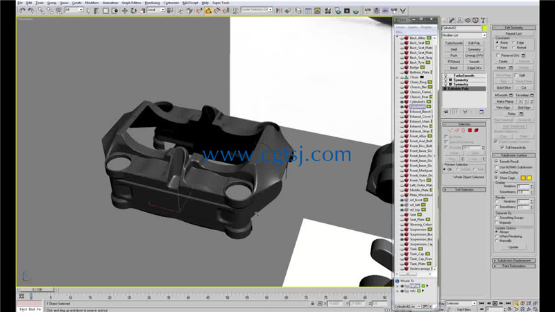 宝马摩托车S1000RR高精度建模视频教程的图片2