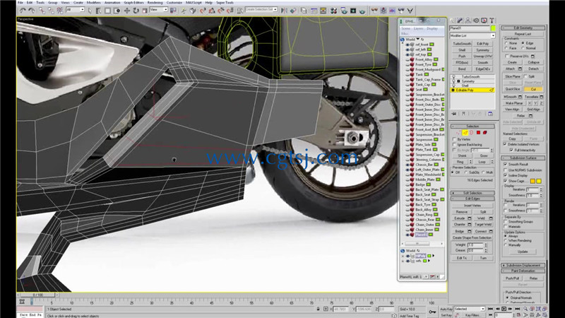 宝马摩托车S1000RR高精度建模视频教程的图片4