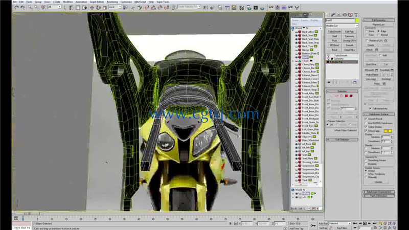 宝马摩托车S1000RR高精度建模视频教程的图片5