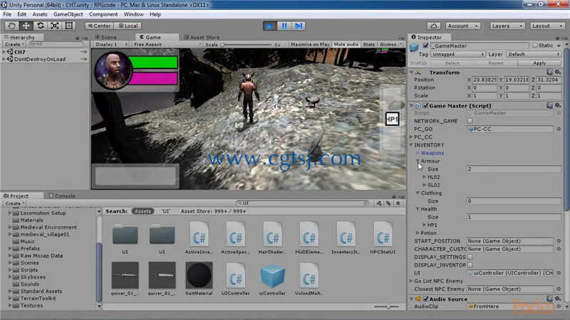 Unity5.X多人RPG游戏框架制作训练视频教程的图片1
