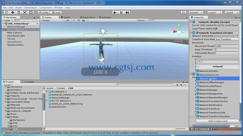 Unity5.X多人RPG游戏框架制作训练视频教程的图片3